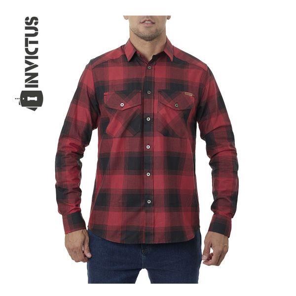 Camisa Invictus Lumberjack Texas Vermelho