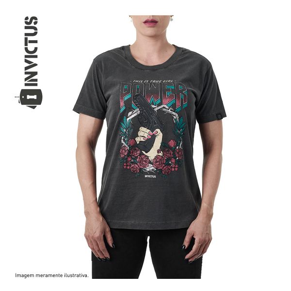 Camiseta Invictus Feminina Gun