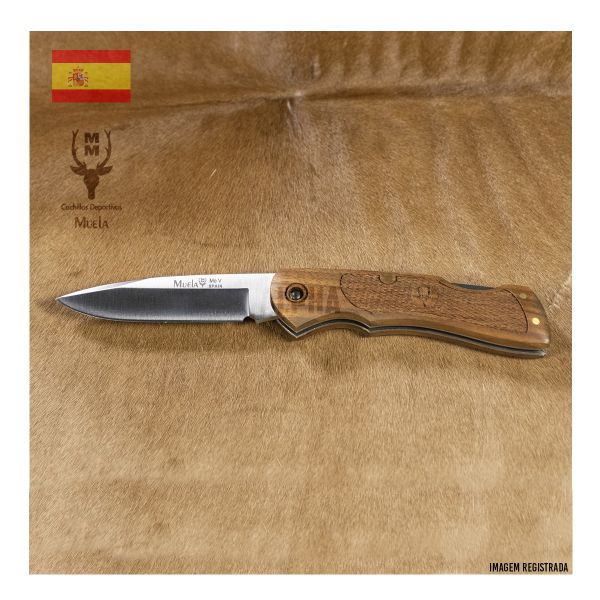 Canivete Muela BX8 Cabo em Madeira Nogueira