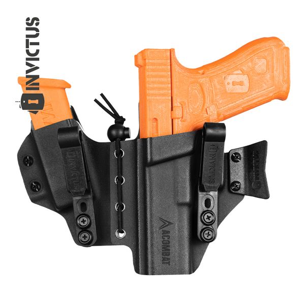 Coldre Velado Invictus Kydex Sidecar Glock Standart ou Compact - Canhoto