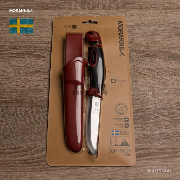 Faca Morakniv Companion Spark Inox Vermelho 