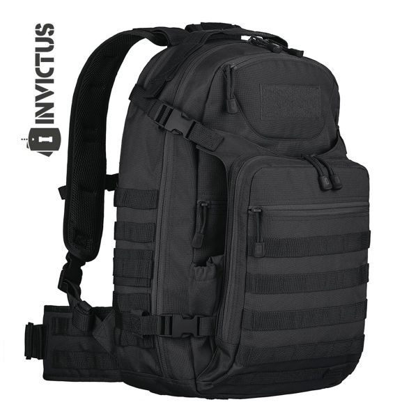 Mochila Invictus Mission Preto - 45 litros